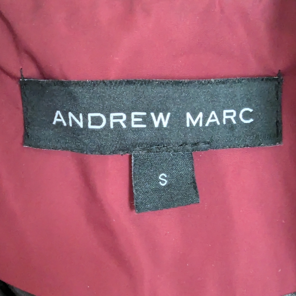 Andrew Marc Red and Black Vest Size S - Picture 3 of 3